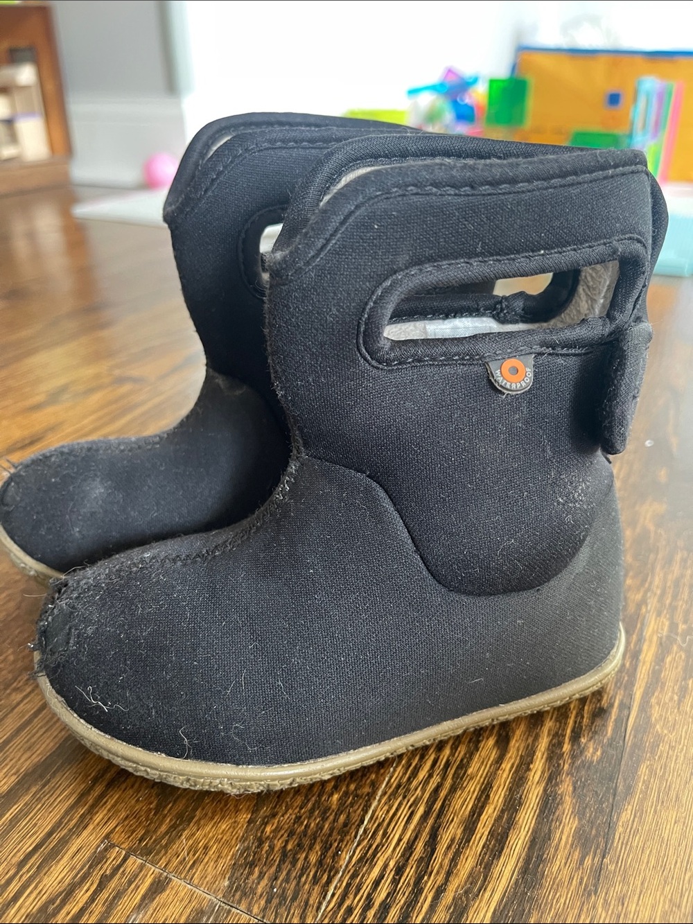 Bogs Toddler Black Pull-On Winter Boots